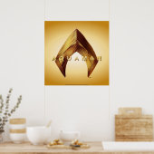 Aquaman | Golden Aquaman Logo Poster (Keuken)