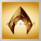 Aquaman | Golden Aquaman Logo Poster (Voorkant)