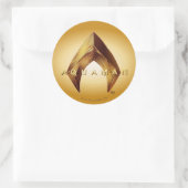 Aquaman | Golden Aquaman Logo Ronde Sticker (Tas)