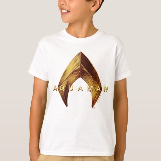 Aquaman | Golden Aquaman Logo T-shirt (Voorkant)