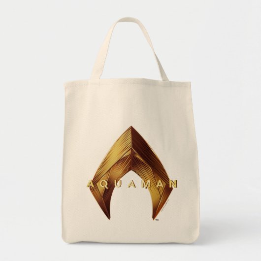 Aquaman | Golden Aquaman Logo Tote Bag (Voorkant)