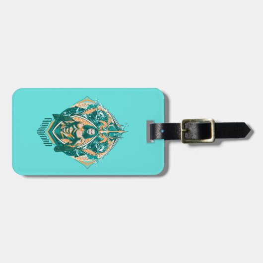 Aquaman | Grafisch Aquaman & Trenchers Bagagelabel (Voorkant horizontaal)