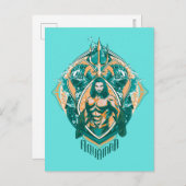 Aquaman | Grafisch Aquaman & Trenchers Briefkaart (Voorkant / Achterkant)