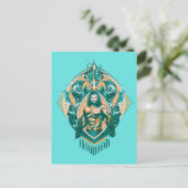 Aquaman | Grafisch Aquaman & Trenchers Briefkaart (Staand voorkant)
