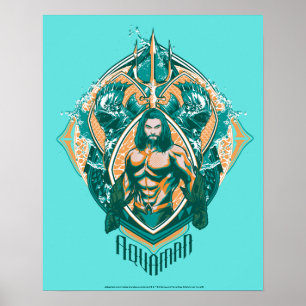 Aquaman   Grafisch Aquaman & Trenchers Poster