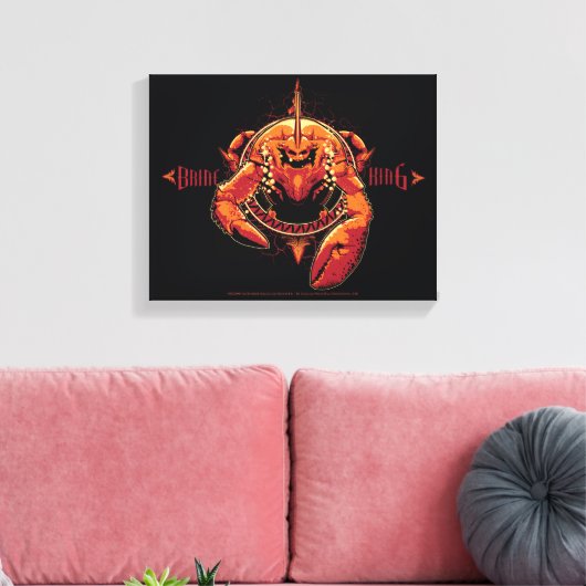 Aquaman | Grafische pekel van pekel Canvas Afdruk (Insitu (Woonkamer))