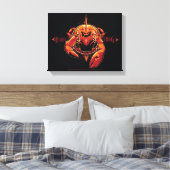 Aquaman | Grafische pekel van pekel Canvas Afdruk (Insitu (Slaapkamer))