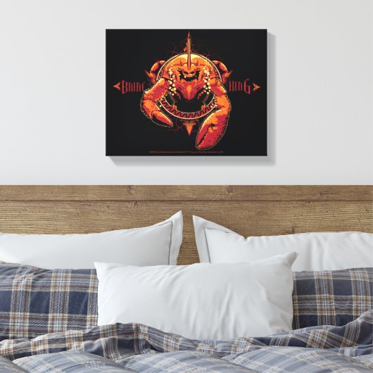 Aquaman | Grafische pekel van pekel Canvas Afdruk (Insitu (Slaapkamer))