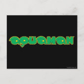 Aquaman Green Logo Briefkaart (Voorkant)