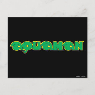 Aquaman Green Logo Briefkaart