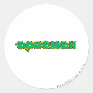 Aquaman Green Logo Ronde Sticker