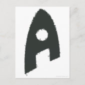 Aquaman Grunge "A" Briefkaart (Voorkant)