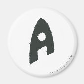 Aquaman Grunge "A" Magneet (Voorkant)