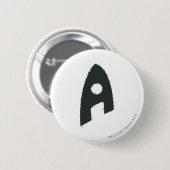 Aquaman Grunge "A" Ronde Button 5,7 Cm (Voorkant /achterkant)