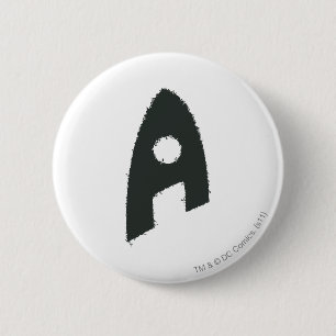 Aquaman Grunge "A" Ronde Button 5,7 Cm