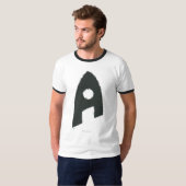 Aquaman Grunge "A" T-shirt (Voorkant volledig)