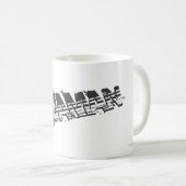 Aquaman Grunge Stripe Logo Koffiemok (Voorkant rechts)