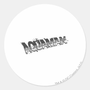 Aquaman Grunge Stripe Logo Ronde Sticker