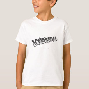 Aquaman Grunge Stripe Logo T-shirt