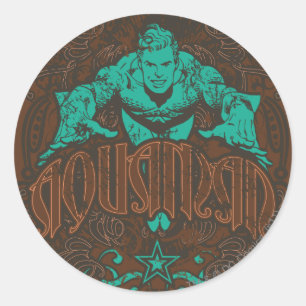 Aquaman - Het is Showtime! Poster Ronde Sticker