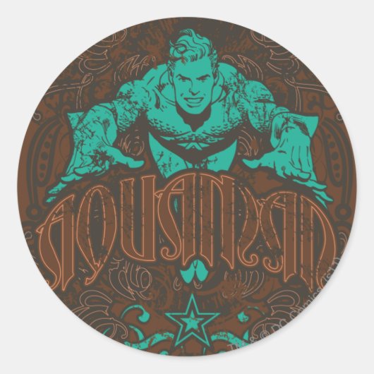 Aquaman - Het is Showtime! Poster Ronde Sticker (Voorkant)