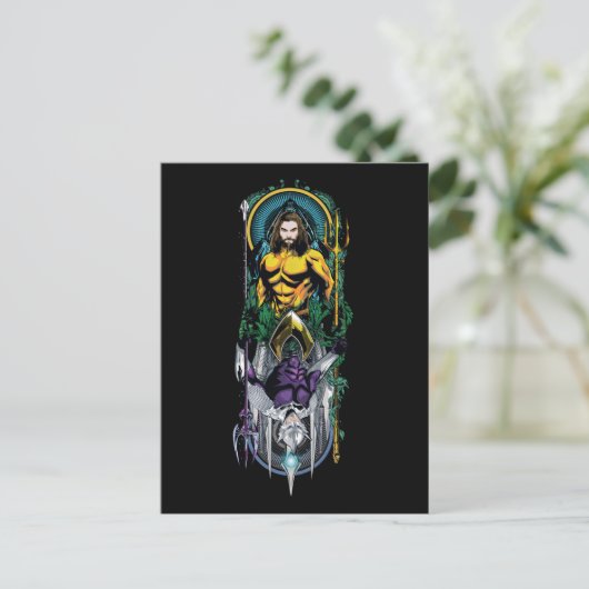 Aquaman | Het orin- en orm omkeerbare Art-paneel Briefkaart (Staand voorkant)