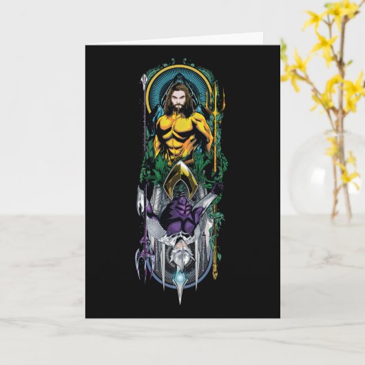 Aquaman | Het orin- en orm omkeerbare Art-paneel Kaart (Gele Bloem)