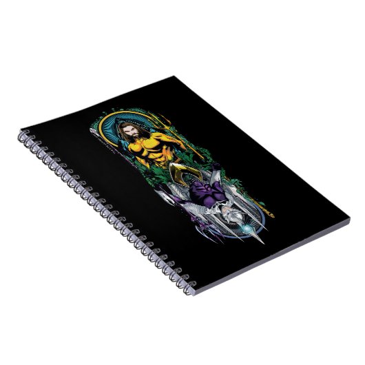 Aquaman | Het orin- en orm omkeerbare Art-paneel Notitieboek (Rechterzijde)