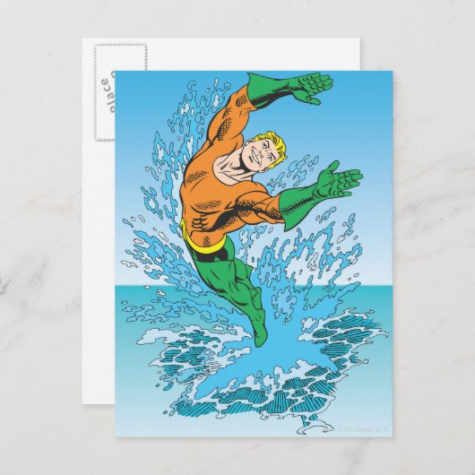 Aquaman Jpomp uit Zee Briefkaart (Voorkant / Achterkant)