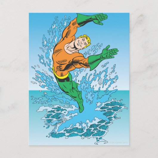 Aquaman Jpomp uit Zee Briefkaart (Voorkant)