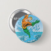 Aquaman Jpomp uit Zee Ronde Button 5,7 Cm (Voorkant /achterkant)