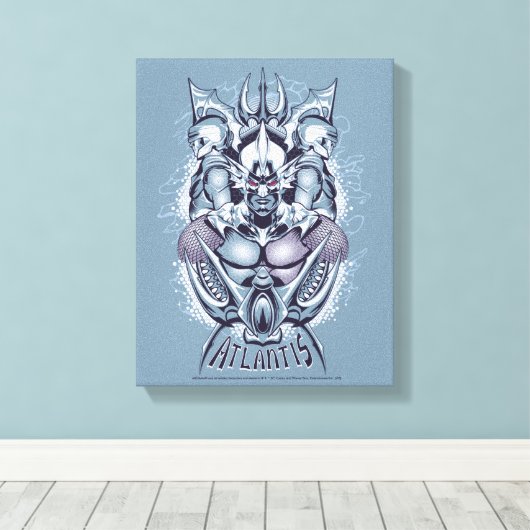 Aquaman | King Orm of Atlantis Graphic Canvas Afdruk (Insitu (Houten vloer))
