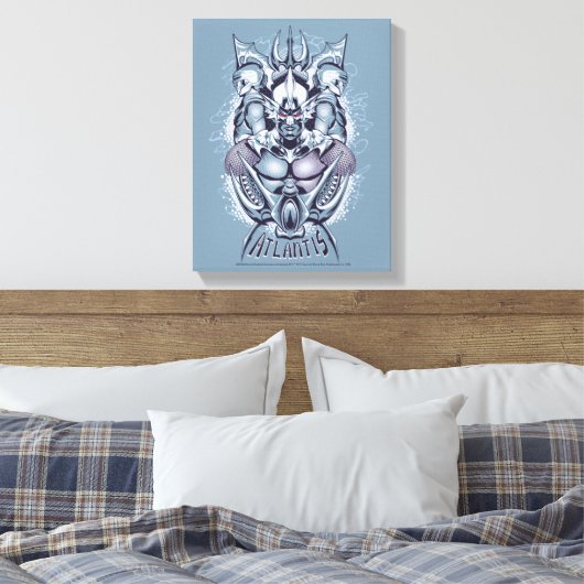 Aquaman | King Orm of Atlantis Graphic Canvas Afdruk (Insitu (Slaapkamer))