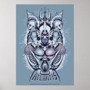 Aquaman King Orm of Atlantis Graphic Poster