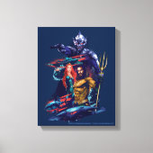 Aquaman | King Orm Versus Mera & Aquaman Canvas Afdruk (Voorkant)