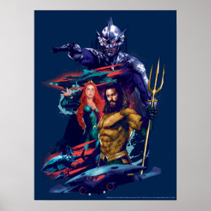 Aquaman   King Orm Versus Mera & Aquaman Poster