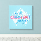 Aquaman | "Laat de huidige gids u" — Grafisch Canvas Afdruk (Insitu (Houten vloer))