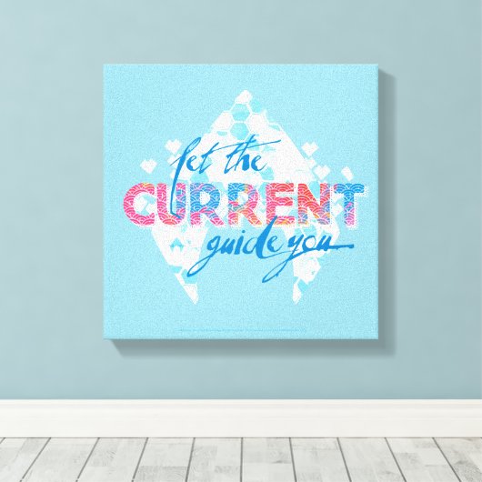 Aquaman | "Laat de huidige gids u" — Grafisch Canvas Afdruk (Insitu (Houten vloer))