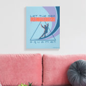 Aquaman | Laat het Zee je vrij Canvas Afdruk (Insitu (Woonkamer))