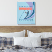 Aquaman | Laat het Zee je vrij Canvas Afdruk (Insitu (Slaapkamer))