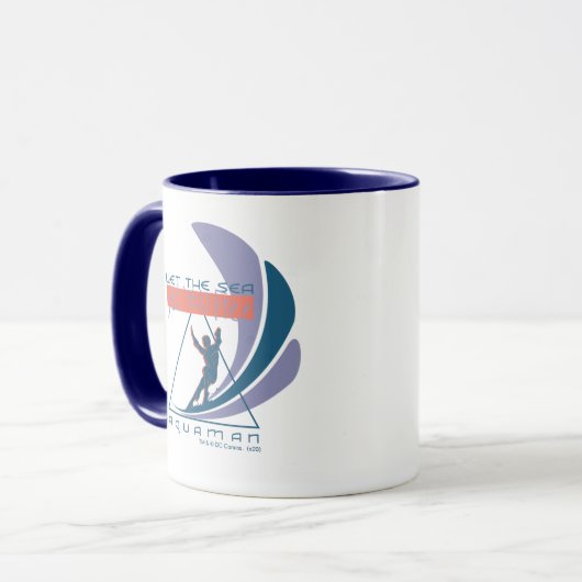 Aquaman | Laat het Zee je vrij Mok (Voorkant links)