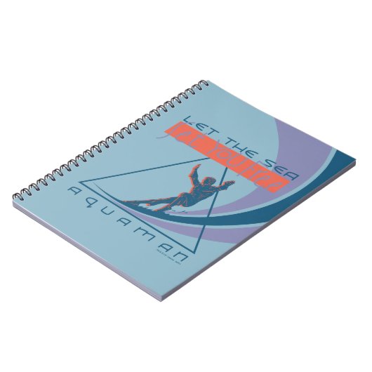 Aquaman | Laat het Zee je vrij Notitieboek (Linkerzijde)