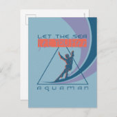 Aquaman | Laat het Zee je vrij Uitnodiging Briefkaart (Voorkant / Achterkant)