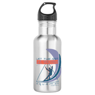 Aquaman   Laat het Zee je vrij Waterfles