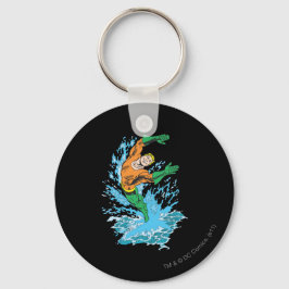 Aquaman Leaps in Wave Sleutelhanger