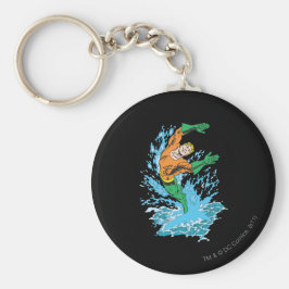 Aquaman Leaps in Wave Sleutelhanger