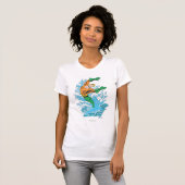 Aquaman Leaps in Wave T-shirt (Voorkant volledig)