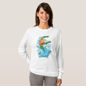 Aquaman Leaps in Wave T-shirt (Voorkant volledig)