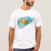 Aquaman Leaps Links T-shirt (Voorkant)