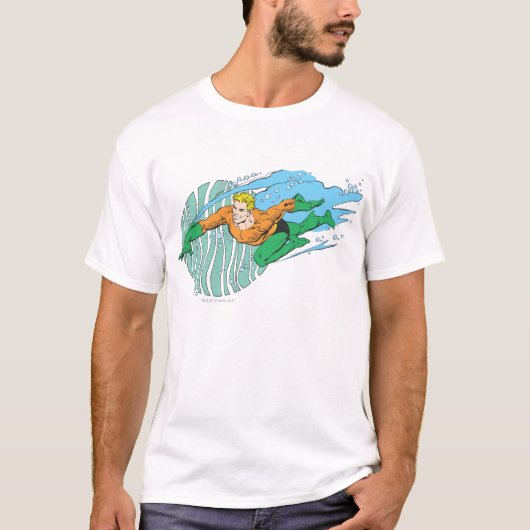 Aquaman Leaps Links T-shirt (Voorkant)